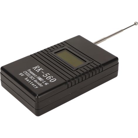 Compteur de fréquence radio portable 50MHz-2.4GHz avec antenne, testeur RF pour vérification DCS et CTCSS (1/5)
