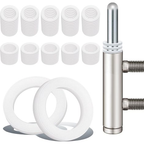 100 Rondelles de Porte - Nylon - 10.2x15mm - Épaisseurs 1 et 2mm - Antiusure (1/5)