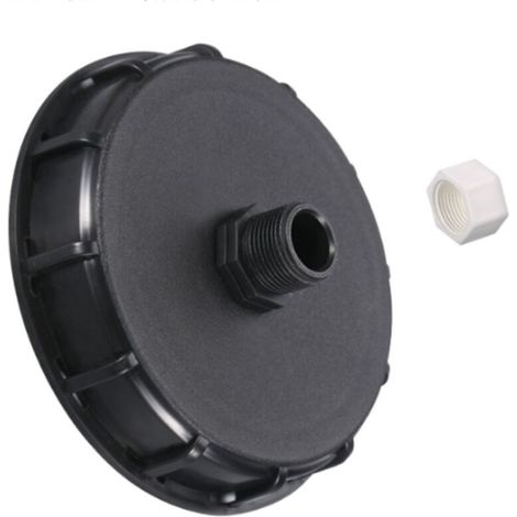 IBC Adapter Cap, 1" Male Thread, IBC Tank Fitting, IBC Tank Tap Adapter/1 Hole (1/3)