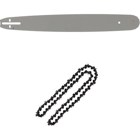 Guide bar & 2 chainsaw chains, 34cm guide bar, 3/8" 1.3mm square cutter chains (1/2)