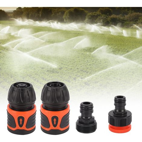 4-teiliges Schnellkupplungs-Set für Gartenschläuche, Wasserrohradapter-Set, Zubehör für den Haus- und Gartenbereich für 1/2-Zoll-Schläuche (1/5)