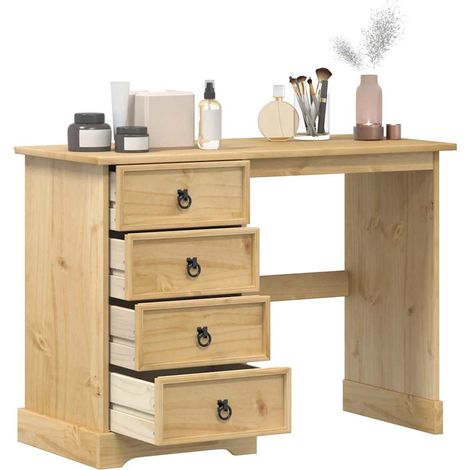 Schminktisch Corona 104x47x75 cm Massivholz Kiefer