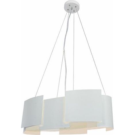 Lampada a sospensione Swanson bianca 4xE14 Reality