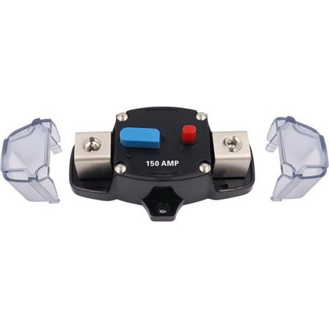 Disjoncteur automatique DC 12-48V,réinitialisation,amplificateur stéréo de Style AGU pour voiture,porte-fusible 4GA-50A (1/4)