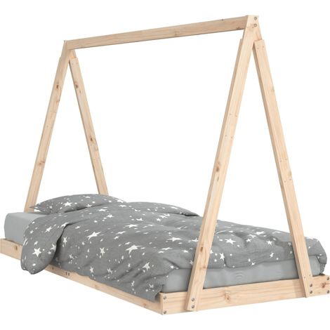 vidaXL Giroletto per Bambini 90x200 cm in Legno Massello di Pino (1/5)
