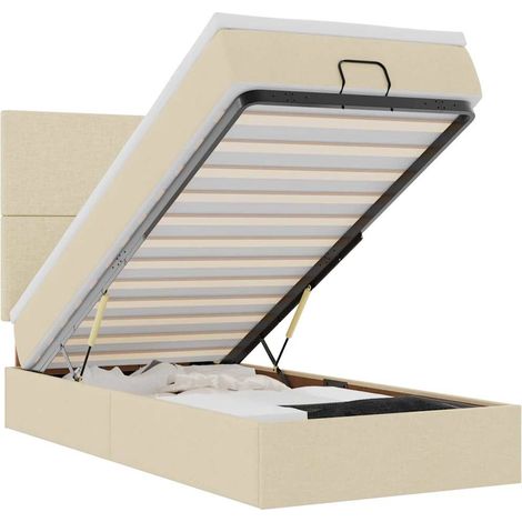 Maison Exclusive - Estructura de cama otomana con colchón tela cr (1/5)