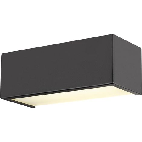 Applique CHROMBO intérieur carré 3000 K 8W PHASE 120° noir - SLV - 1008071 (1/3)