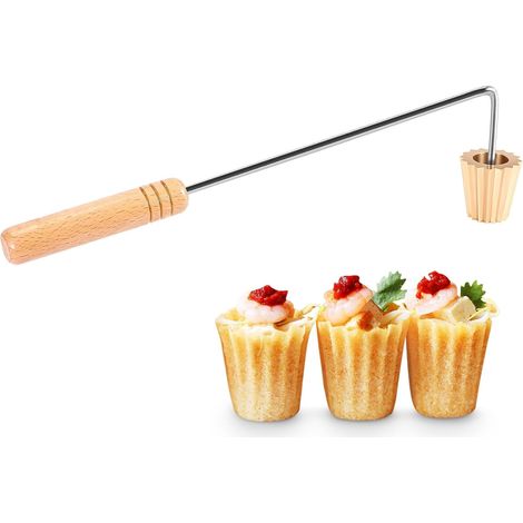 Moule à thé malaisien, moule à tarte malaisienne Moule à thé malaisien pour la cuisson des œufs et des gâteaux, outil de collation frit réutilisable, gadget de cuisine (1/5)