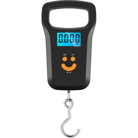 Báscula digital para maletas y equipaje (capacidad 50 kg) - Báscula portátil para equipaje con asa extragrande, conversión a 4 unidades