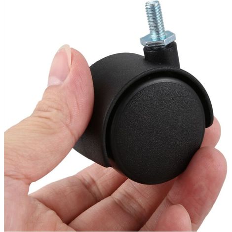 6-mm-Gewindeschaft, 40-mm-Doppellenkrad, schwarz (1/4)