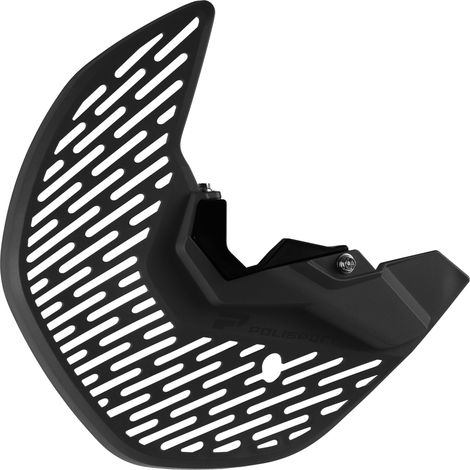 Protector de disco de freno delantero para Kawasaki KX 250F/450F '19-'24 con cubierta de amortiguador, negro, juego