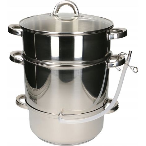 Presse-agrumes en acier inoxydable pour conserves 8 l (1/2)
