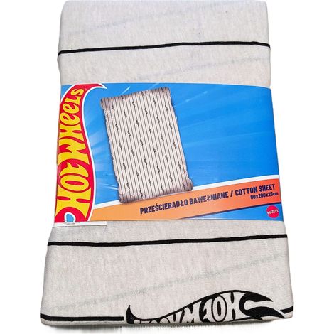 Hot Wheels Spannbettlaken für Kinder, Baumwolle, 90 x 200 cm