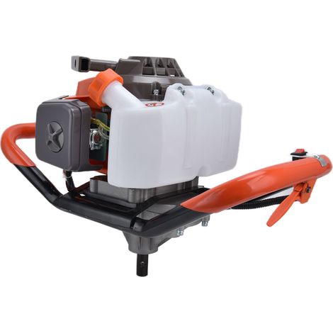 Tarière électrique à spirale pour le forage de sols, refroidie par air, 2 temps, 68 cm³, machine de forage et de creusement de sols pour la plantation (1/5)