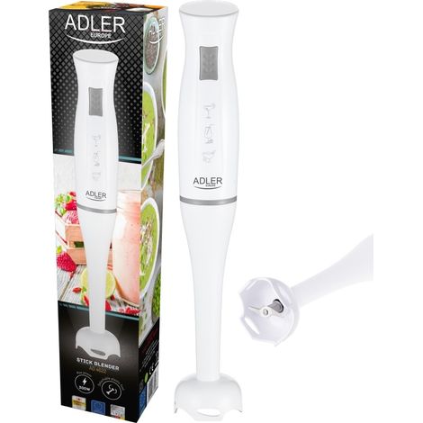 Adler AD4622 Batidora de Mano Brazo Desmontable, Cuchillas de Corte en Acero Inoxidable 300W Blanco (1/5)