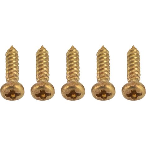 50 vis chromées pour mécaniques de guitare, chevilles d'accordage dorées en lot (1/4)
