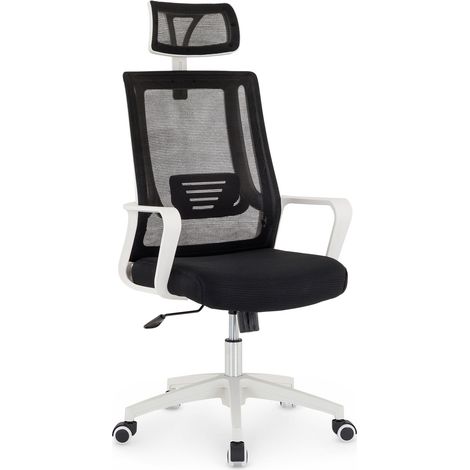Chaise de bureau AUCKLAND - Noir (1/4)