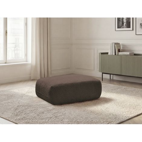 BOBOCHIC - Pouf ANDA tissu chenille   Marron (1/5)