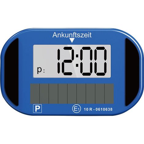 LOGILINK DISQUE DE STATIONNEMENT SOLAIRE NUMÉRIQUE AVEC 2 ÉCRANS LCD, HOMOLOGUÉ PAR L'OFFICE FÉDÉRAL DES VÉHICULES (E1 10R-06106