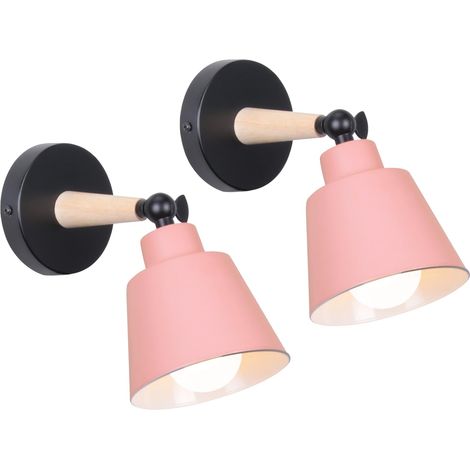 Applique Murale Vintage Industrielle 2 Packs avec Interrupteur  Lampe Métal Réglable E27 pour Chambre,Cuisine,Restaurant (1/5)