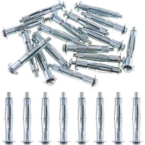 10 Molly-Ankerklemmen, verzinkter Stahl M5x58mm, für Placo und Gips (1/5)
