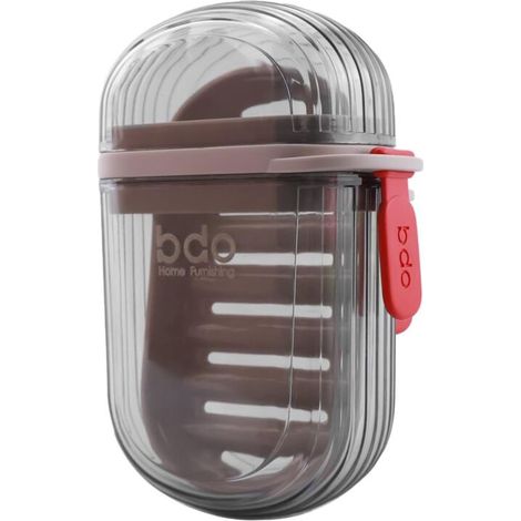 Portasapone da viaggio portatile con coperchio impermeabile e a tenuta stagna, ideale per casa, bagno, escursioni e viaggi. (1/4)