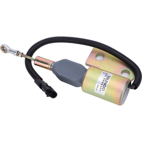 Électrovanne d'arrêt pour moteur Cummins 4BT, interrupteur de coupure d'huile de stationnement 3991167 12 V (1/5)