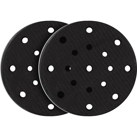 2 PièCes 150mm Tampon de Ponçage Souple ,Interface mousse souple doux pour plateau de ponçage et polissage, Protection contre le bruit( 17 trous) (1/5)