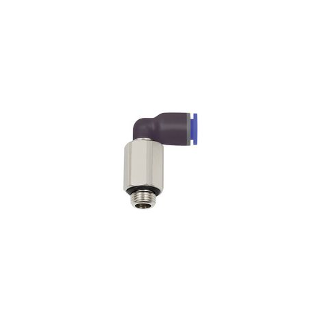 Riegler L-Steckverschraubung »Blaue Serie« lang, drehbar, G 1/8 a., Ø 6mm (1/2)