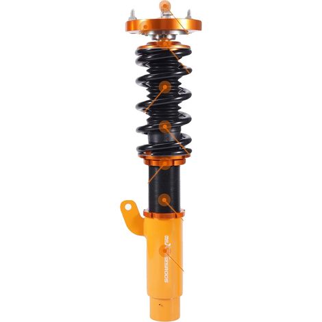 Kit di sospensioni coilover, struttura in acciaio, lunghezza regolabile, compatibile con il modello E46, migliora la qualità di guida, design resistente. (1/5)