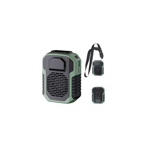 Tragbarer Ventilator (Blau), Mini-2-in-1-Ventilator, 6000 U/min, starker Luftstrom, 3 Geschwindigkeitsstufen, wiederaufladbar, Gürtelclip mit USB-Anschluss, ideal für Outdoor-Arbeit und Wandern – Crez (1/5)