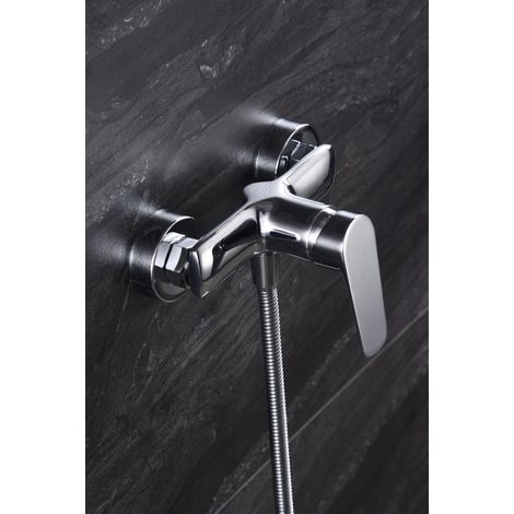 Imex -  Grifo Monomando Ducha y Bañera  Cromado Serie Bélgica