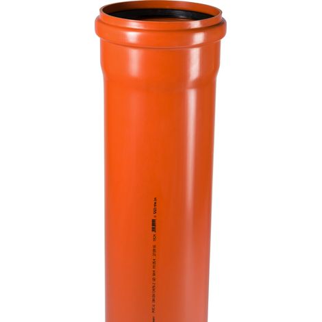 Ostendorf KG-Rohr mit Steckmuffe und Gummidichtring DN 250 Länge 1000 mm 224010