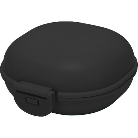 Étui à savon étanche portable avec couvercle à clip en PP pour voyage, maison, hôtel, dortoir - Noir (1/5)