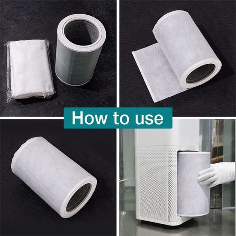 Feuille de coton pour filtre à air – Flux d'air et filtration améliorés Blanc (1/5)