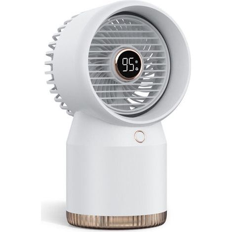 Mini-Klimaanlage, leiser Ventilator fürs Schlafzimmer, USB-aufladbare mobile Klimaanlage, kleiner Luftbefeuchter (1/4)