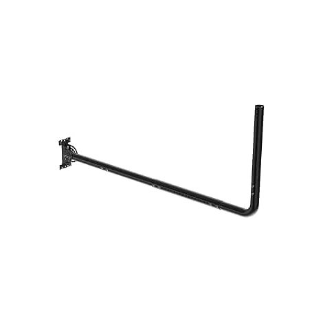 Support mural réglable pour antenne avec coude à 90 degrés, tube d'extension et écrous de fixation, convient pour antennes TV externes et amplificateur WiFi Noir (1/5)