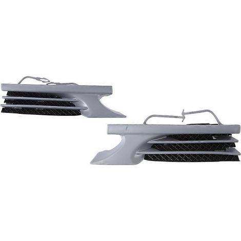 Paire de caches pour crochets de remorquage de pare-chocs avant, compatibles avec Mercedes-Benz Classe C W202 (1998-2000), références : 20288000505 et 2028800605 (1/5)
