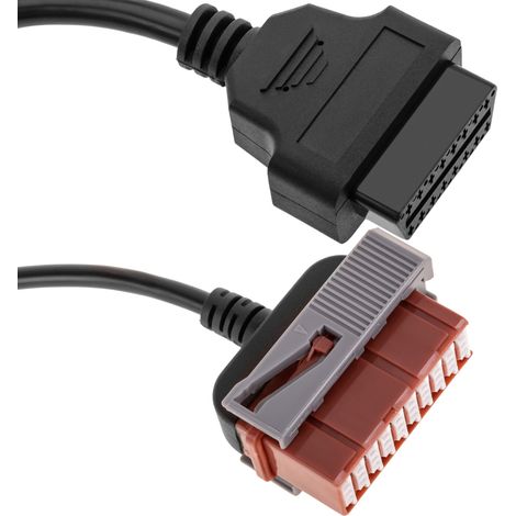 BeMatik - Câble de diagnostic OBD2 30 broches mâle compatible avec le brochage complet de la voiture du groupe PSA (1/5)