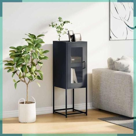 Buffet - 853400 - Anthracite - Acier laminé à froid - 36 x 39 x 107 cm (1/5)