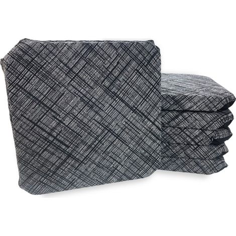 COPRISEDIA con ALI tinta unita IN TESSUTO Jacquard MODERN Nero (1/4)