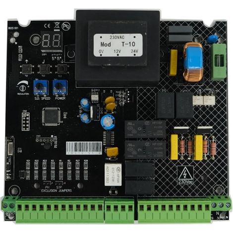 Kit d'ouvre-portes automatiques Carte de contrôle automatique à Double porte PCB LED for ouvre-porte à double battant avec belle télécommande pour accessoires de portail coulissant ( Color : 1 board , (1/5)