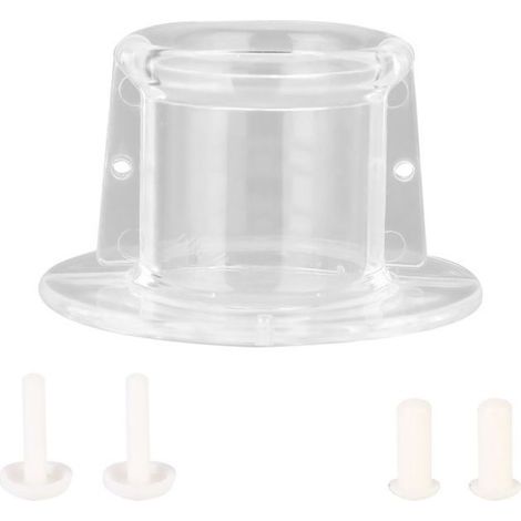 Collier de cou pour perroquet - - Taille M - Acrylique durable - Anti-morsure - Transparent (1/5)