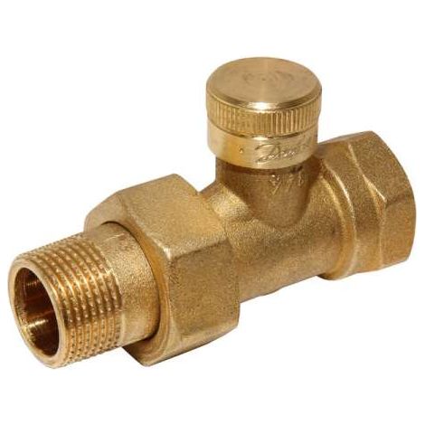 Danfoss Rücklaufverschraubung Verschraubung RLV20 Durchgang 3/4AG x 3/4IG 003L013600