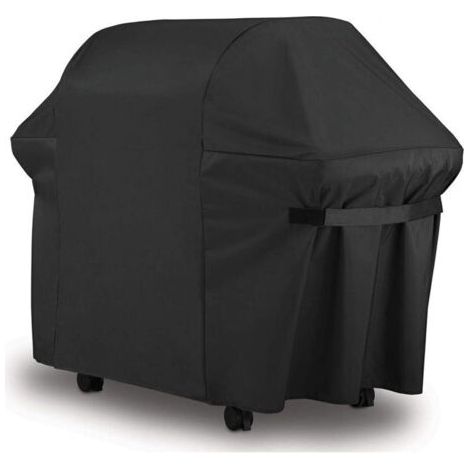 Barbecue Bâche de Protection BBQ Couverture de Gril Anti-UV/Anti-l'eau/Anti-l'humidité Imperméable Extérieur Barbuae Grill Noir pour Weber, Holland, JennAir, Brinkmann 420D Oxford(170x61x117cm) (1/3)