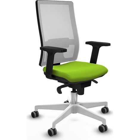 Chaise de bureau piqueras y crespo Horna blanc simili cuir