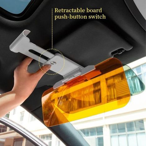 2 En 1 Pare Soleil Voiture Bandeau Pare Soleil Réglable Accessoires Auto Jour Et Nuit Conducteur Anti Eblouissement Extension Bris (1/5)