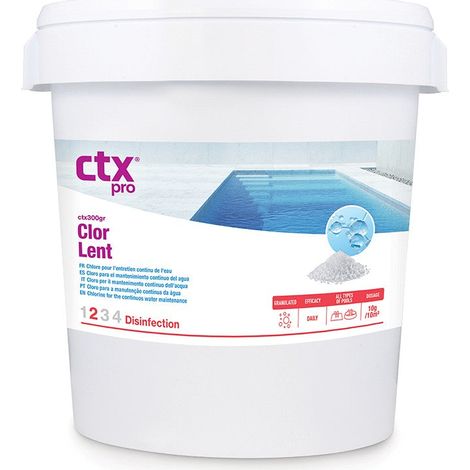 CTX-300GR ClorLent Granulado 25 kg – Cloro Lento para Piscinas