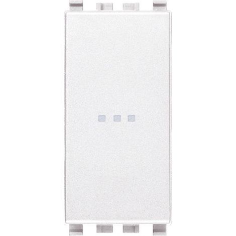 Deviatore 1P 16AX Vimar Eikon 20105.B assiale bianco (1/4)
