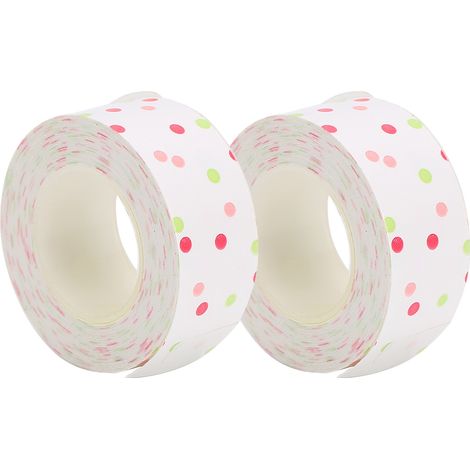 Lot de 2 rouleaux de ruban d'étiquettes pour étiqueteuse thermique KINGJIM TEPRA LR5C - Fournitures de bureau (EQT005)